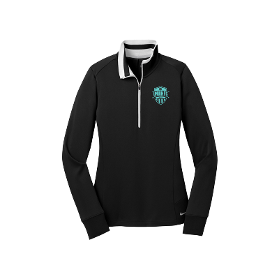 DRY 1/2 ZIP COVER-UP BLACK  Image (28484)