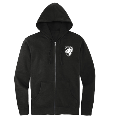 VIT Fleece Full Zip Hoodie - Black Image