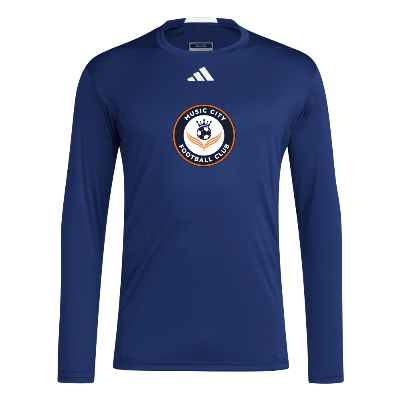 D4T Performance LS Tee - Navy/White Image