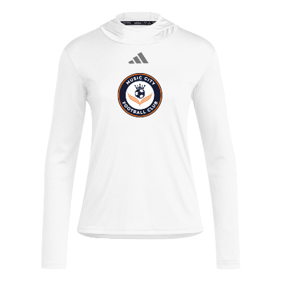 D4T LS Hoody Tee - White/Grey Image (29467)