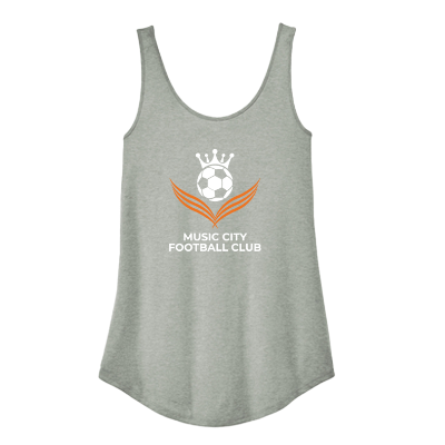 Perfect Tri Relaxed Tank- Heathered Grey Image