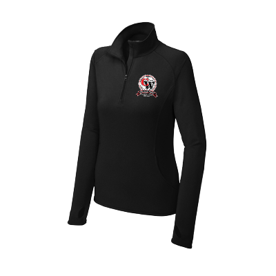 Sport-Wick Stretch 1/4 Zip Pullover - Black Image (29535)