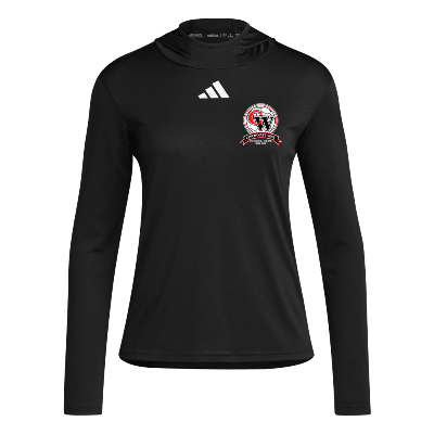 D4T LS Hoodie Tee - Black/White Image (29963)