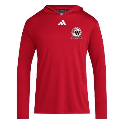 D4T LS Hoodie Tee - Red/White Image