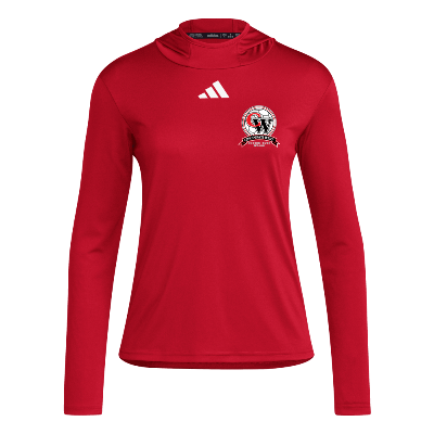 D4T LS Hoodie Tee - Red/White Image (29965)