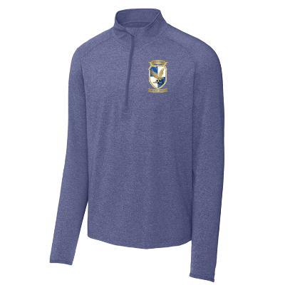 Ladies Sport-Wick Stretch 1/2 Zip Pullover - Navy Heather Image