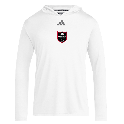 D4T LS Hoody Tee - White/Grey Image