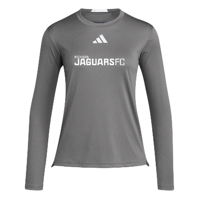 D4T Performance LS Tee - Team Grey Four/White Image