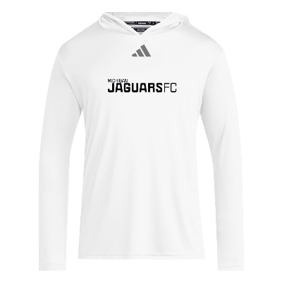 D4T LS Hoody Tee - White/Grey Image
