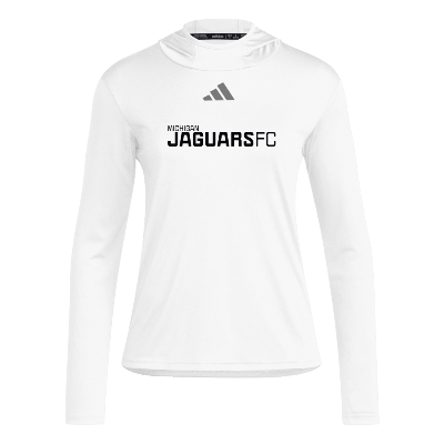 D4T LS Hoody Tee - White/Grey Image (30466)