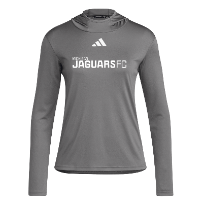 D4T LS Hoody Tee - Team Grey Four/White Image (30468)