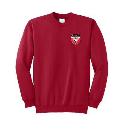 Essential Fleece Crewneck- Red Image