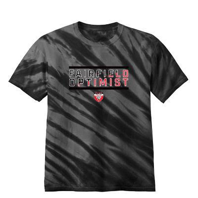 Tiger Stripe Tie-Dye Tee - Black Image