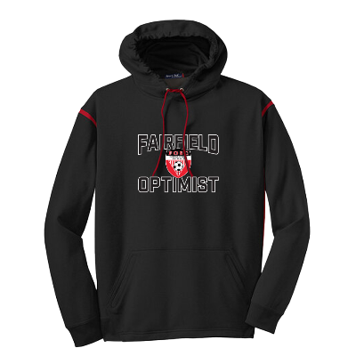 Tech Fleece Colorblock Hooded Sweatshirt - Black/True Red Image