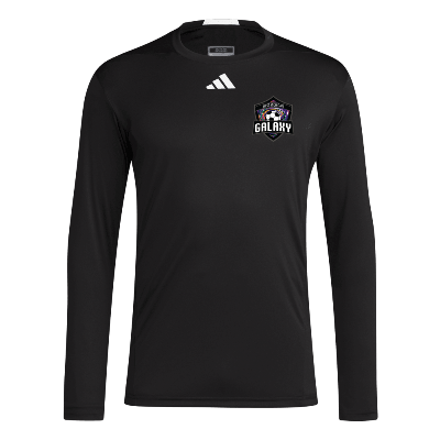 D4T Performance LS Tee - Black/White Image