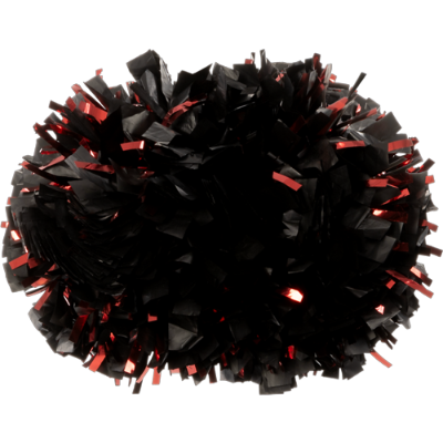 CHAMPION METALLIC 2-COLOR 4" POM BKL/RED  Image