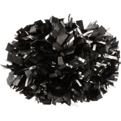 CHAMPION METALLIC 2-COLOR 4" POM BLK/SIL  Image