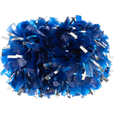 CHAMPION METALLIC 2-COLOR 4" POM ROY/SIL  Image
