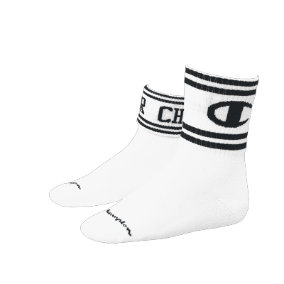 CHEER SOCK WHT/BLK  Image