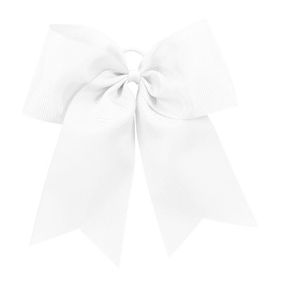 CHEER HAIR BOW WHITE  Image