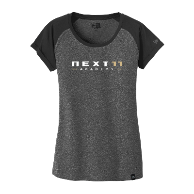 Heritage Blend Varsity Tee - Black/Black Twist Image