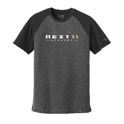 Heritage Blend Varsity Tee - Black/Black Twist Image (31875)