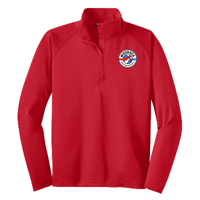 Sport-Wick Stretch 1/2 Zip Pullover - Deep Red Image