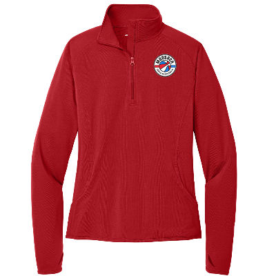 Sport-Wick Stretch 1/2 Zip Pullover - Deep Red Image (32417)