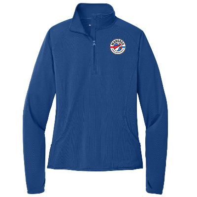 Ladies Sport-Wick Stretch 1/2 Zip Pullover - Royal Image (32419)