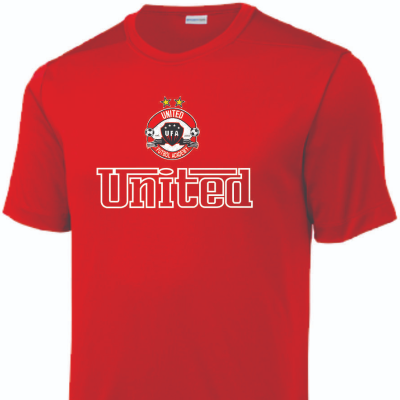 UFA Fan Posi-UV SS Tee Red Image