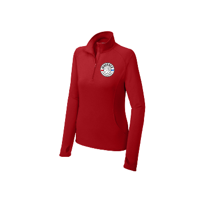 Sport-Wick Stretch 1/2 Zip Pullover - Deep Red Image (32965)