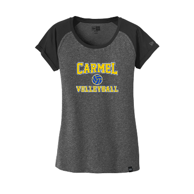Heritage Blend Varsity Tee - Black/Black Twist Image