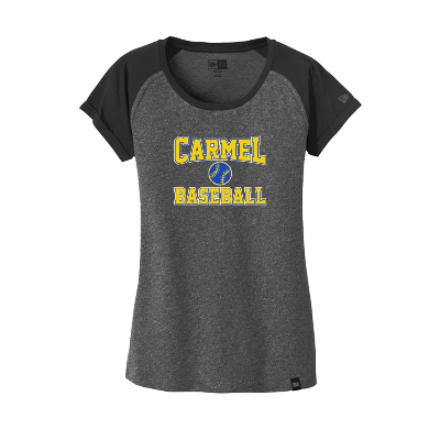 Heritage Blend Varsity Tee - Black/Black Twist Image