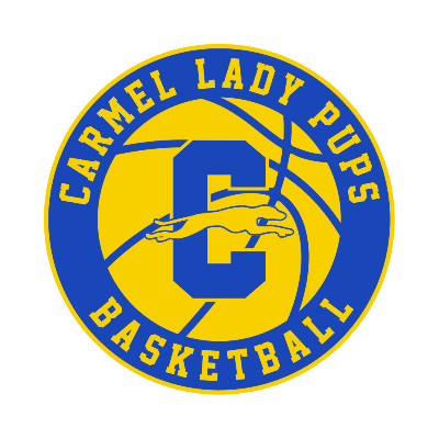 Carmel Lady Pups Basketball Car Decal Image