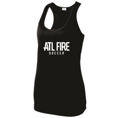 Women's PosiCharge Racerback Tank - Black Image
