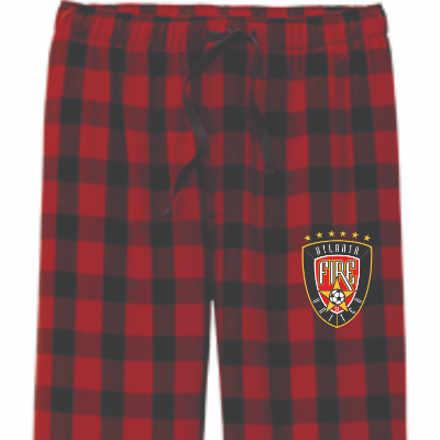 Flannel Plaid PJ Pants - Red/Black Image