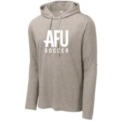 Posi Charge Tri Blend LS Hoodie - Light Grey Image