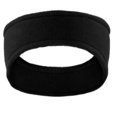 Stretch Fleece Headband Black Image