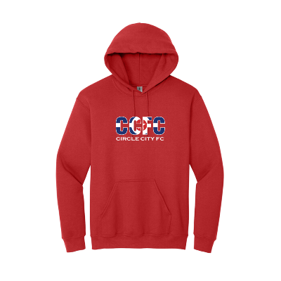 Heavy Blend Hooded Sweatshirt - Red Image