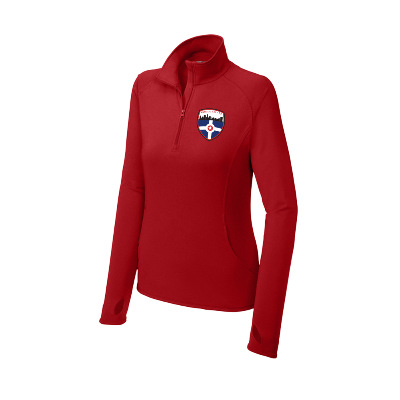 Sport-Wick Stretch 1/2 Zip Pullover - Deep Red Image (34563)
