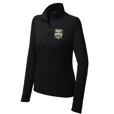 Sport-Wick Stretch 1/2 Zip Pullover - Black Image (34629)