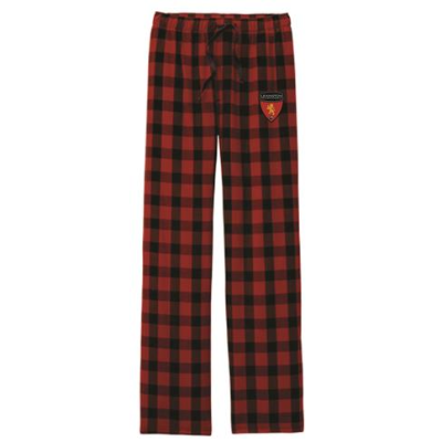 Flannel Plaid PJ Pants - Red/Black Image