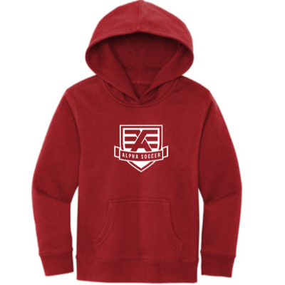 District Fleece Hoodie Red Image
