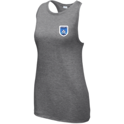 Womens Tri Blend Wicking Tank Dark Grey Heather Image