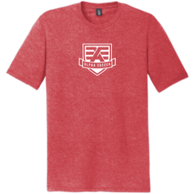 SS Fan Tee Red Frost Image