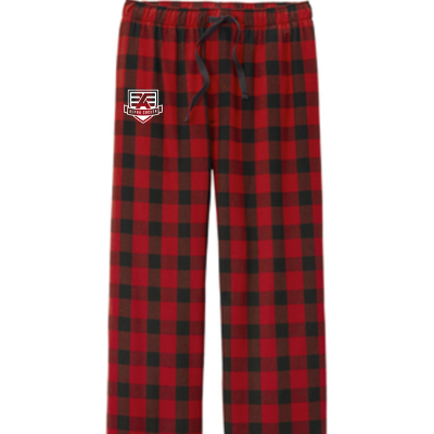 Youth Flannel Plaid PJ Pants Red/Black Image