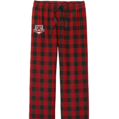 Flannel Plaid PJ Pants Red/Black Image