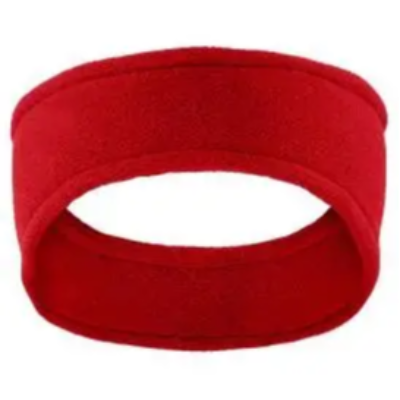 Stretch Fleece Headband Red Image