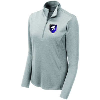 Womens Fan Endeavor 1/2 Zip Pullover Light Grey Image