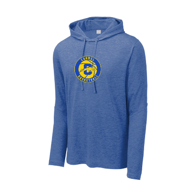 Tri-Blend Wicking Long Sleeve Hoodie - Royal Image